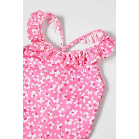 Zara Other - RUFFLED FLORAL SWIMSUIT